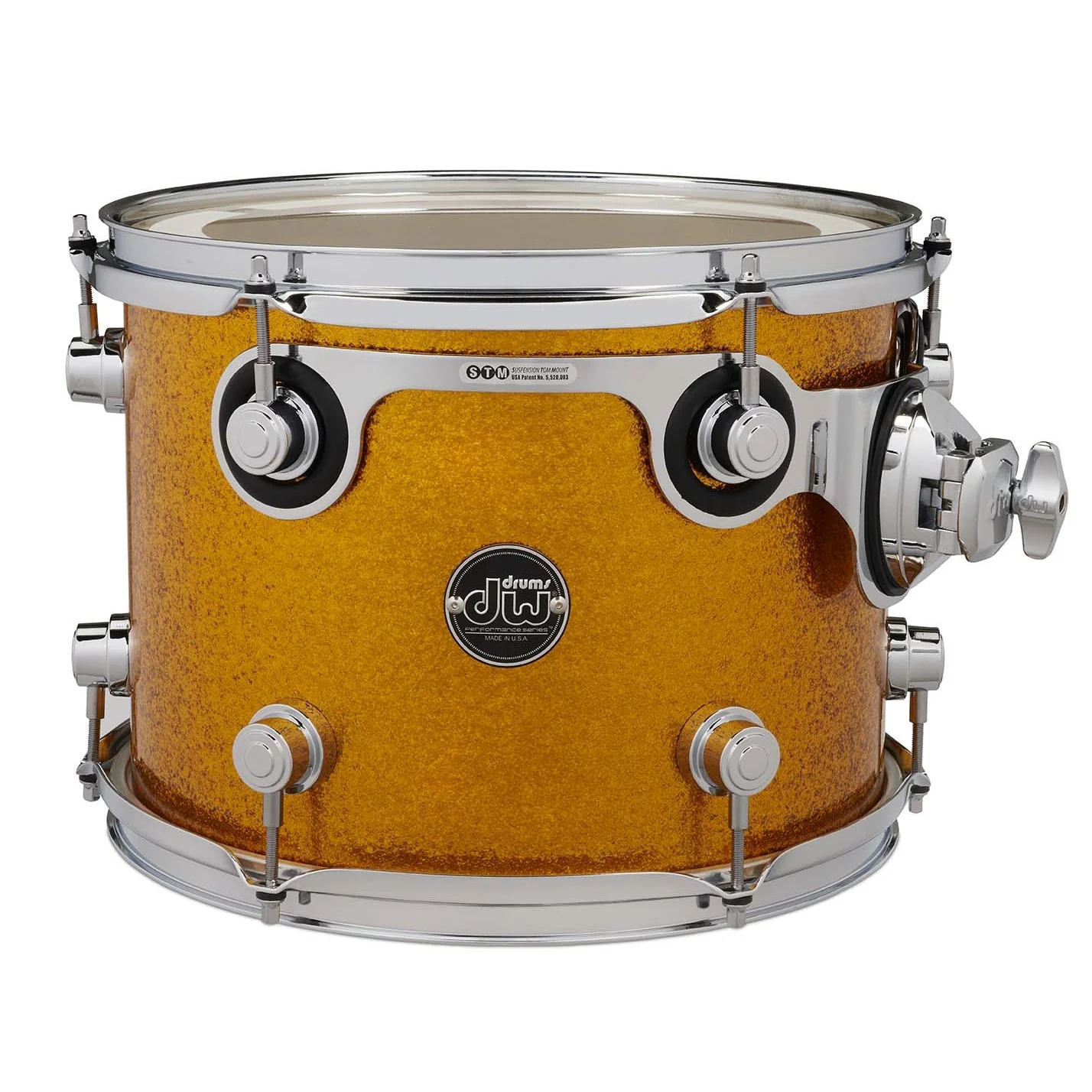 DW Drums - Performance Series Tom 9" x 13" - Gold Sparkle Finish Ply - DRPF0913STGS