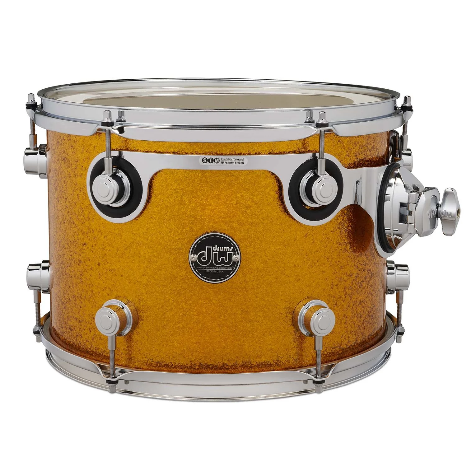 DW Drums - Performance Series Tom 9" x 13" - Gold Sparkle Finish Ply - DRPF0913STGS - Image 2