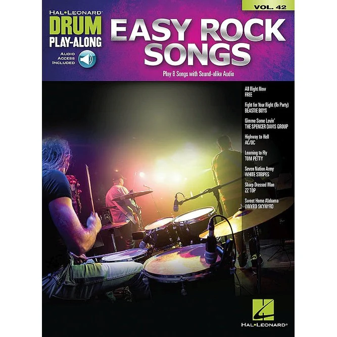 Easy Rock Songs - Drum Play-Along Vol.42