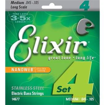 Elixir - Bass 14677 Nano Stainless 45-105