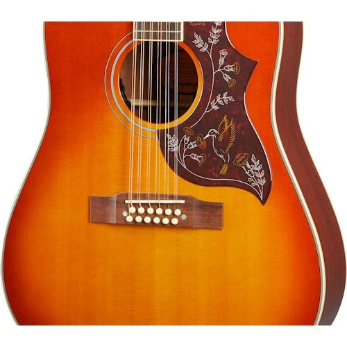 Epiphone - Inspired by Gibson Masterbilt Hummingbird 12 String IGMTHB12HCNH Aged Cherry Sunburst - Image 3
