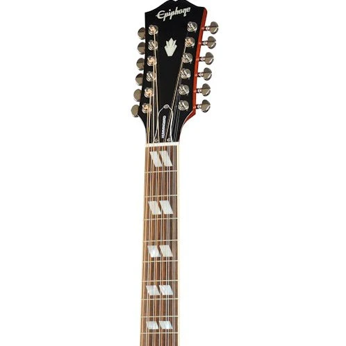 Epiphone - Inspired by Gibson Masterbilt Hummingbird 12 String IGMTHB12HCNH Aged Cherry Sunburst - Image 4