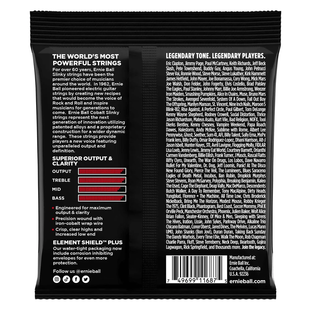 Ernie Ball - Burly Slinky Cobalt Electric Guitar Strings - 11-52 Gauge - P02716 - Image 2