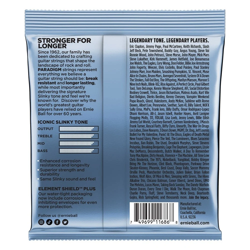Ernie Ball - Primo Slinky Paradigm Electric Guitar Strings - 9.5-44 Gauge  - P02018 - Image 2