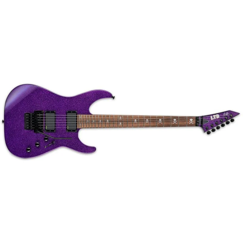 ESP - KH-602 Kirk Hammett Signature Series Electric Guitar - Purple Sparkle - LKH602PSP