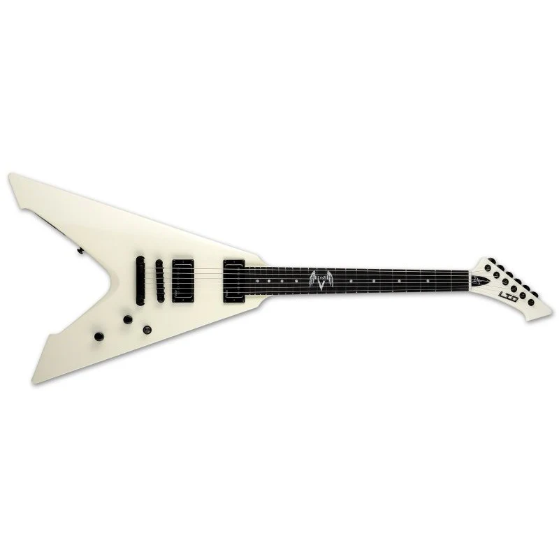 ESP - LTD James Hetfield Vulture Electric Guitar - White - LVULTUREOW