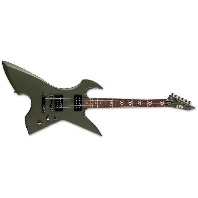 ESP - LTD Max-200 RPR Electric Guitar - Military Green Satin - LMAX200RPRMGS