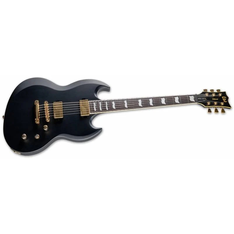 ESP - Viper-1000 LTD Deluxe 6-String Electric Guitar - Vintage Black - LVIPER1000VB