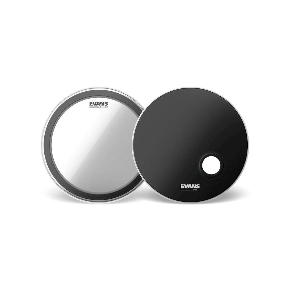 Evans - EMAD2 System Pack - 20" Clear Bass Drumheads EBP-20EMAD2SYS 2PLY