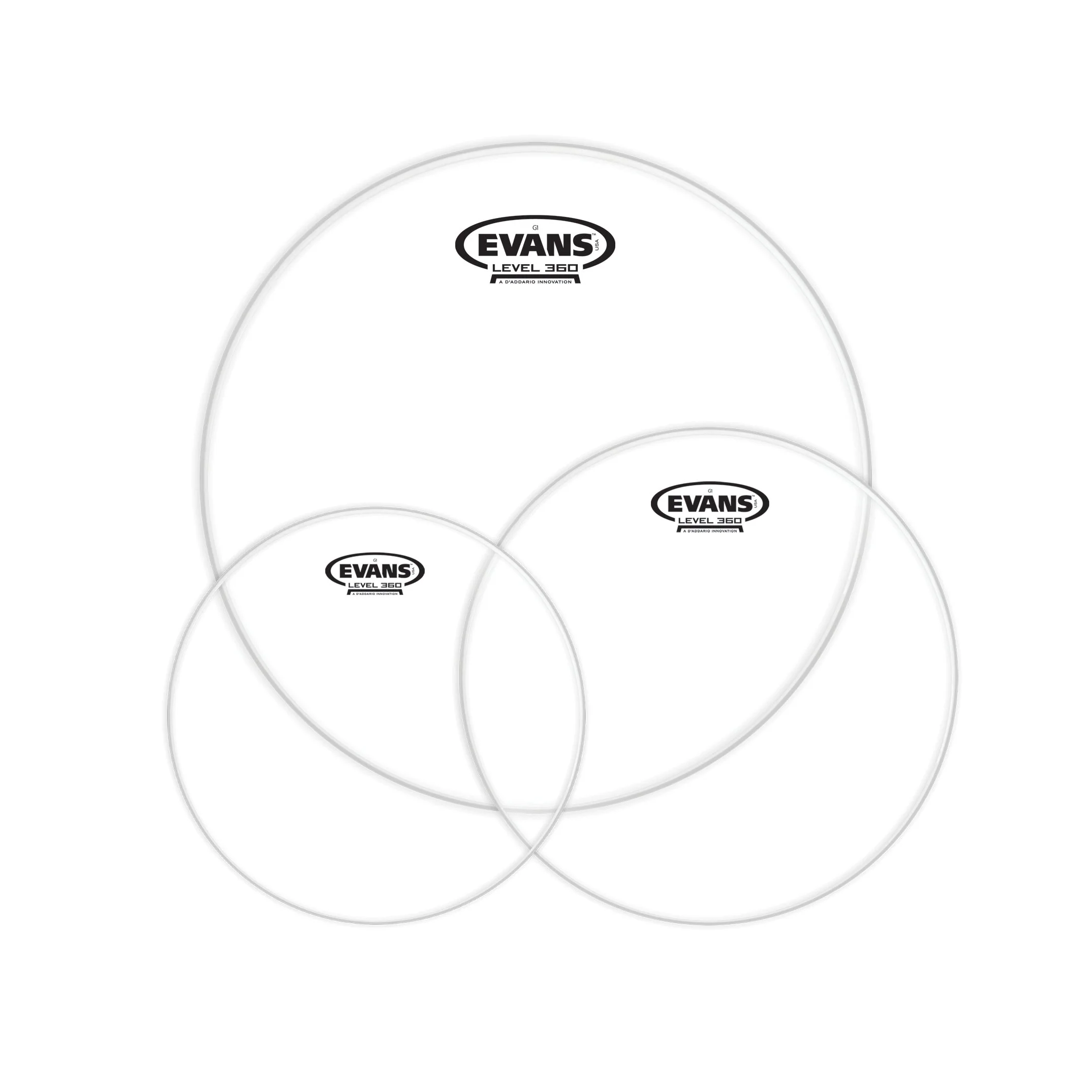 Evans - ETP-G1CLR-R Tom Pack 10"/12"/16"