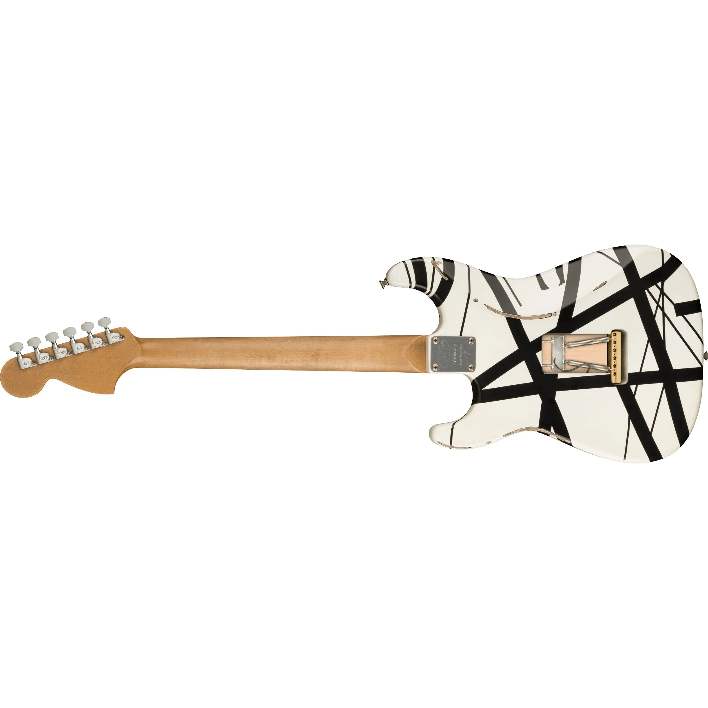 EVH - Striped Series '78 Eruption - Maple Fingerboard - White with Black Stripes Relic 510-7900-576 - Image 2