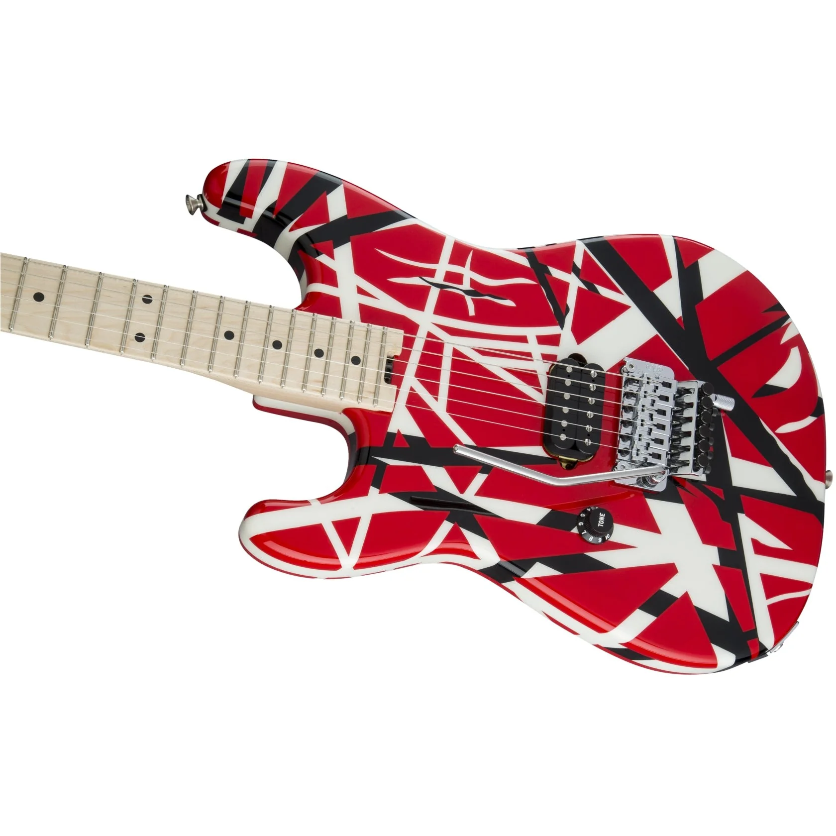 EVH - Striped Series LH R/B/W - Maple Fingerboard - Red - Black and White Stripes 510-7912-503 - Image 6