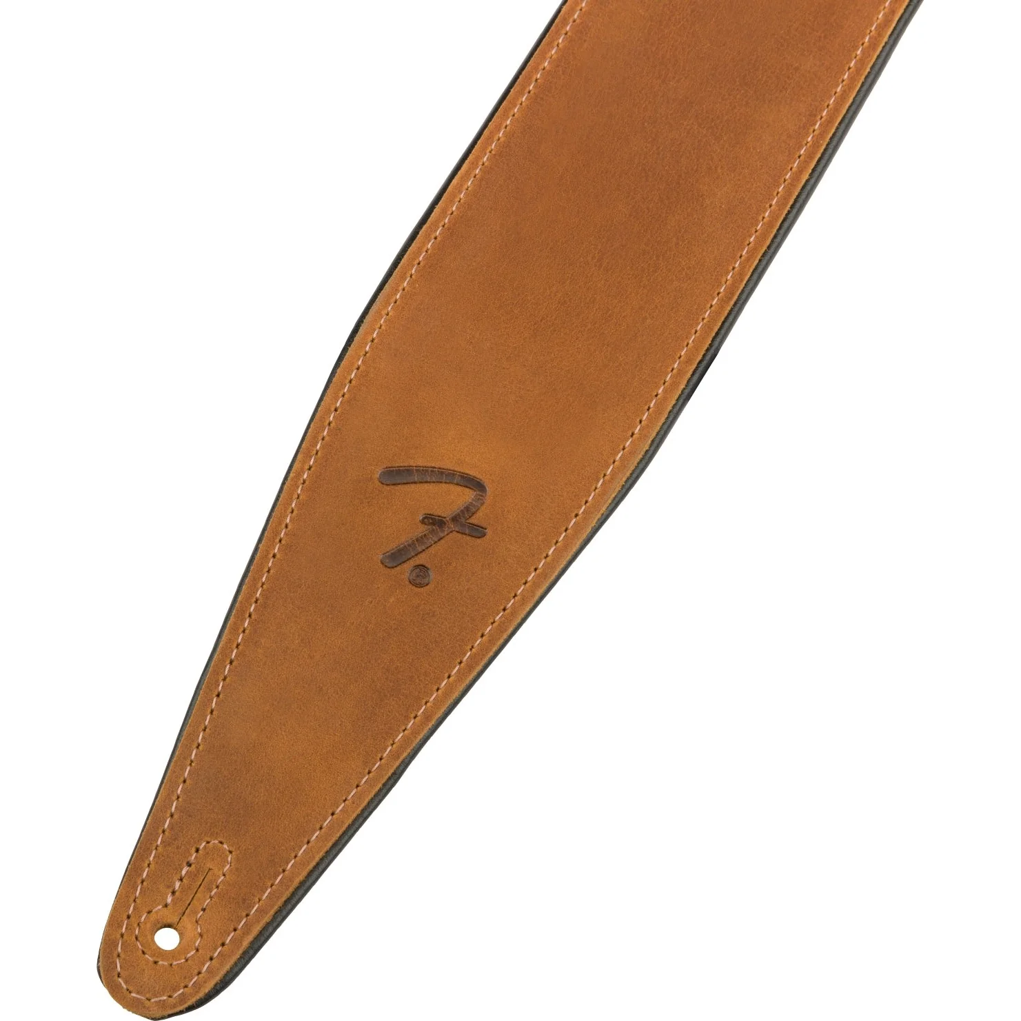 Fender - 2.5" Right Height™ Leather Strap  099-0694-321 Cognac - Image 2