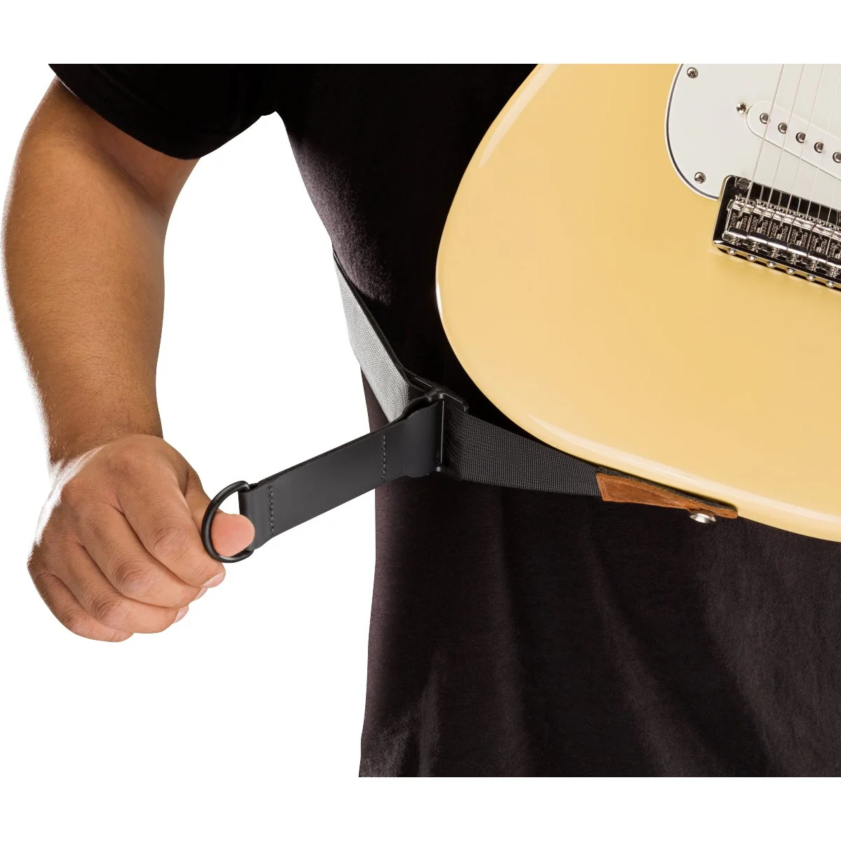 Fender - 2.5" Right Height™ Leather Strap  099-0694-321 Cognac - Image 5