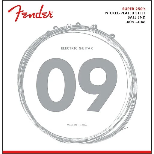 Fender - 250LR Nickel Plated Steel Ball End Guitar 09-46 - 073-0250-404