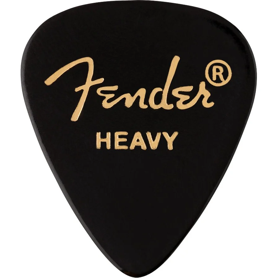 Fender - 351 Shape Premium Picks - Heavy - Black - 12 Count 198-0351-906