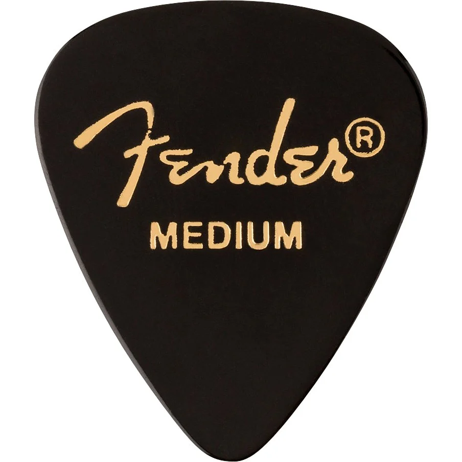 Fender - 351 Shape Premium Picks - Medium - Black - 12 Count 198-0351-806