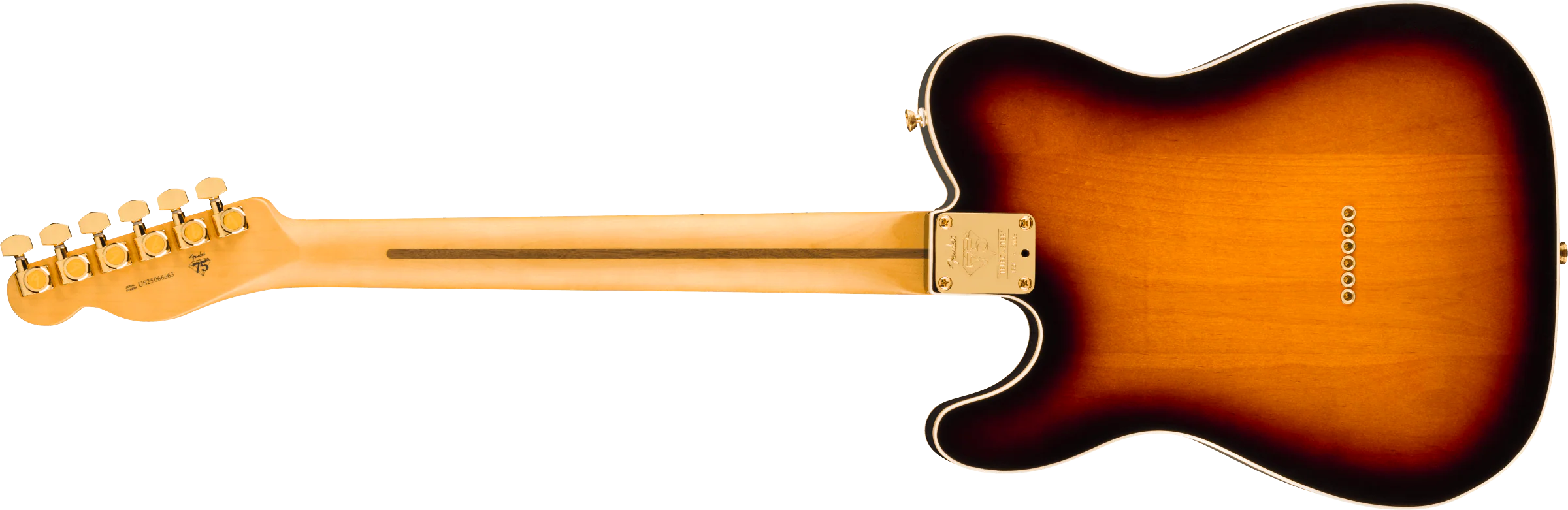 Fender - 75th Anniversary American Professional Custom Telecaster® - Maple Fingerboard - 2-Color Sunburst - 017-1022-703 - Image 2