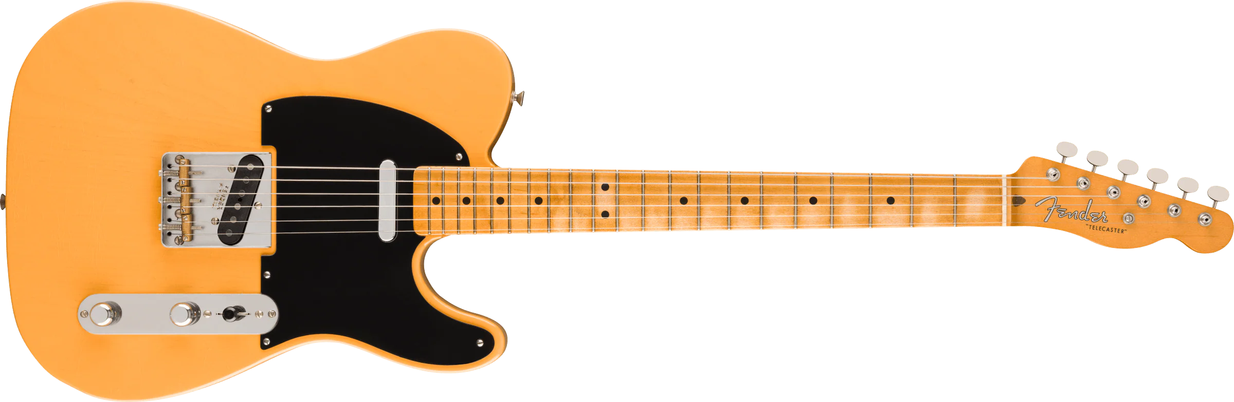 Fender - 75th Anniversary Vintera® Road Worn® 1951 Telecaster® - Maple Fingerboard - Butterscotch Blonde - 014-0122-750
