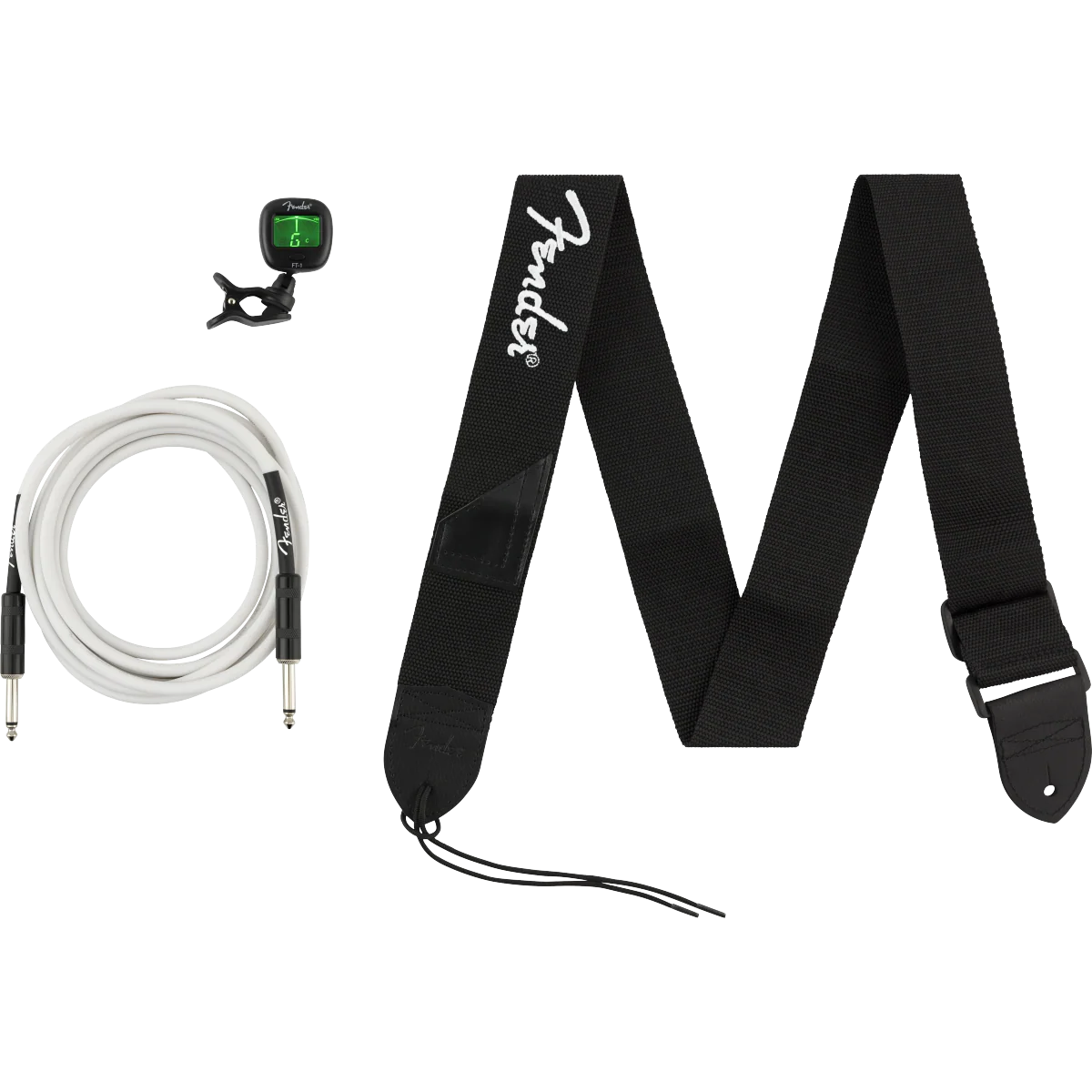 Fender - Accessories Bundle Pack -- Cable - Tuner - Strap - 099-2018-005