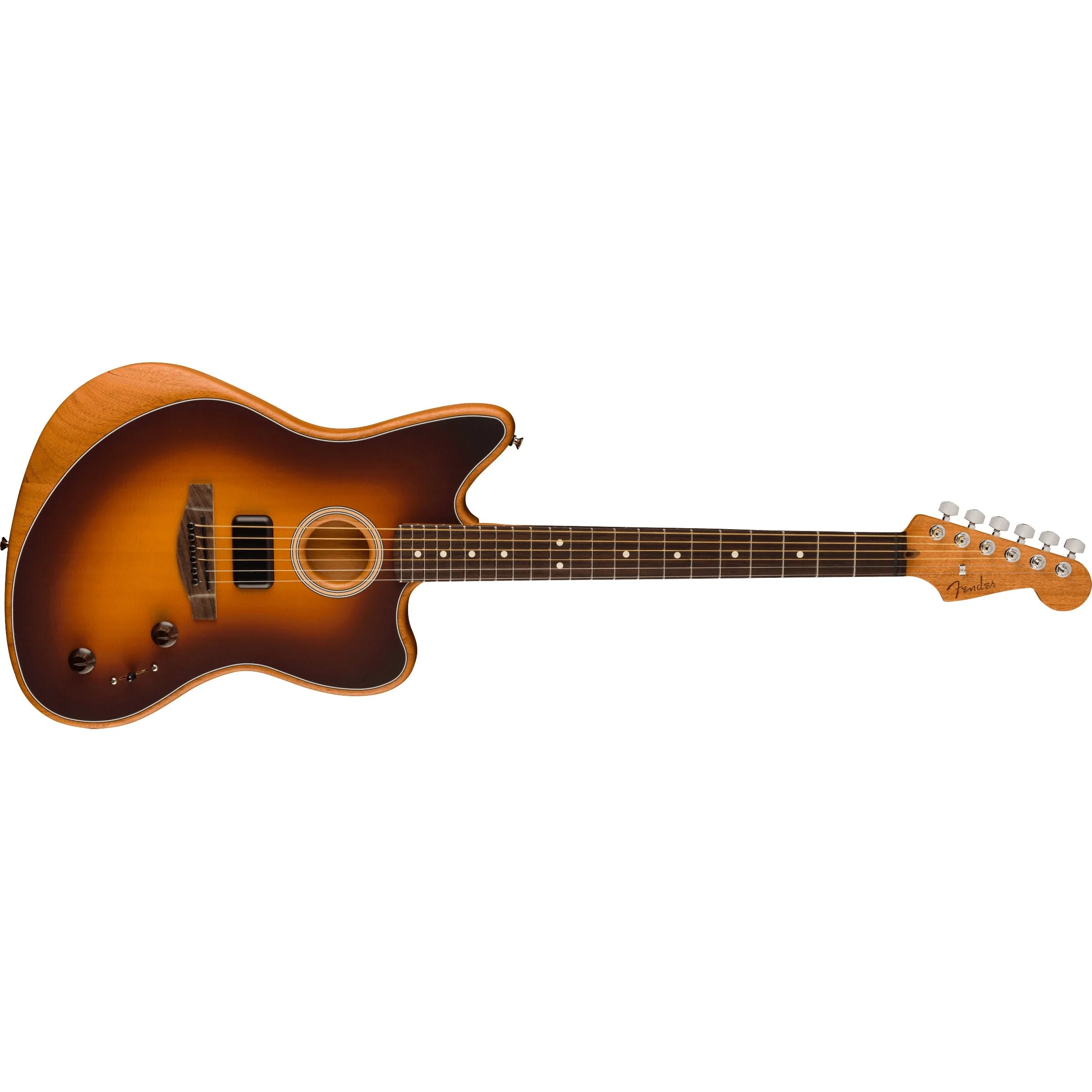 Fender - Acoustasonic® Player Jazzmaster® - Rosewood Fingerboard - 2-Color Sunburst 097-2233-103 - Image 3