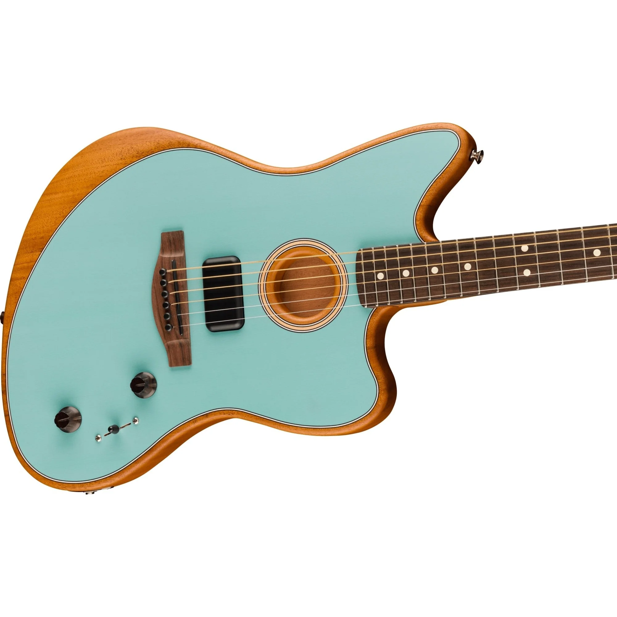 Fender - Acoustasonic® Player Jazzmaster® - Rosewood Fingerboard - Ice Blue 097-2233-183 - Image 3