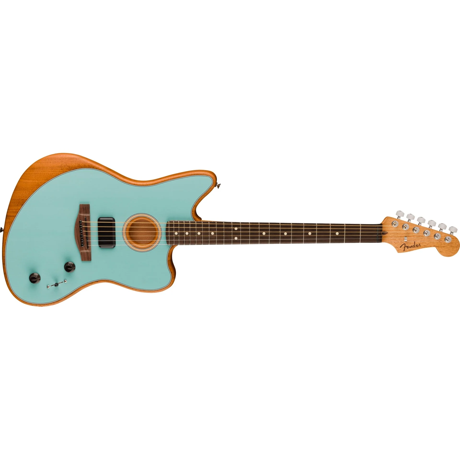 Fender - Acoustasonic® Player Jazzmaster® - Rosewood Fingerboard - Ice Blue 097-2233-183 - Image 4