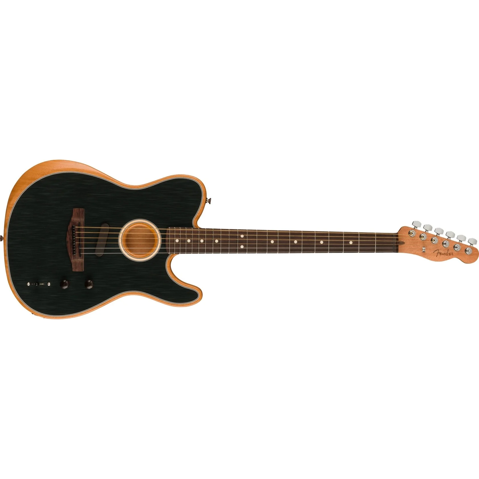 Fender - Acoustasonic® Player Telecaster® - Rosewood Fingerboard - Brushed Black - 097-2213-239