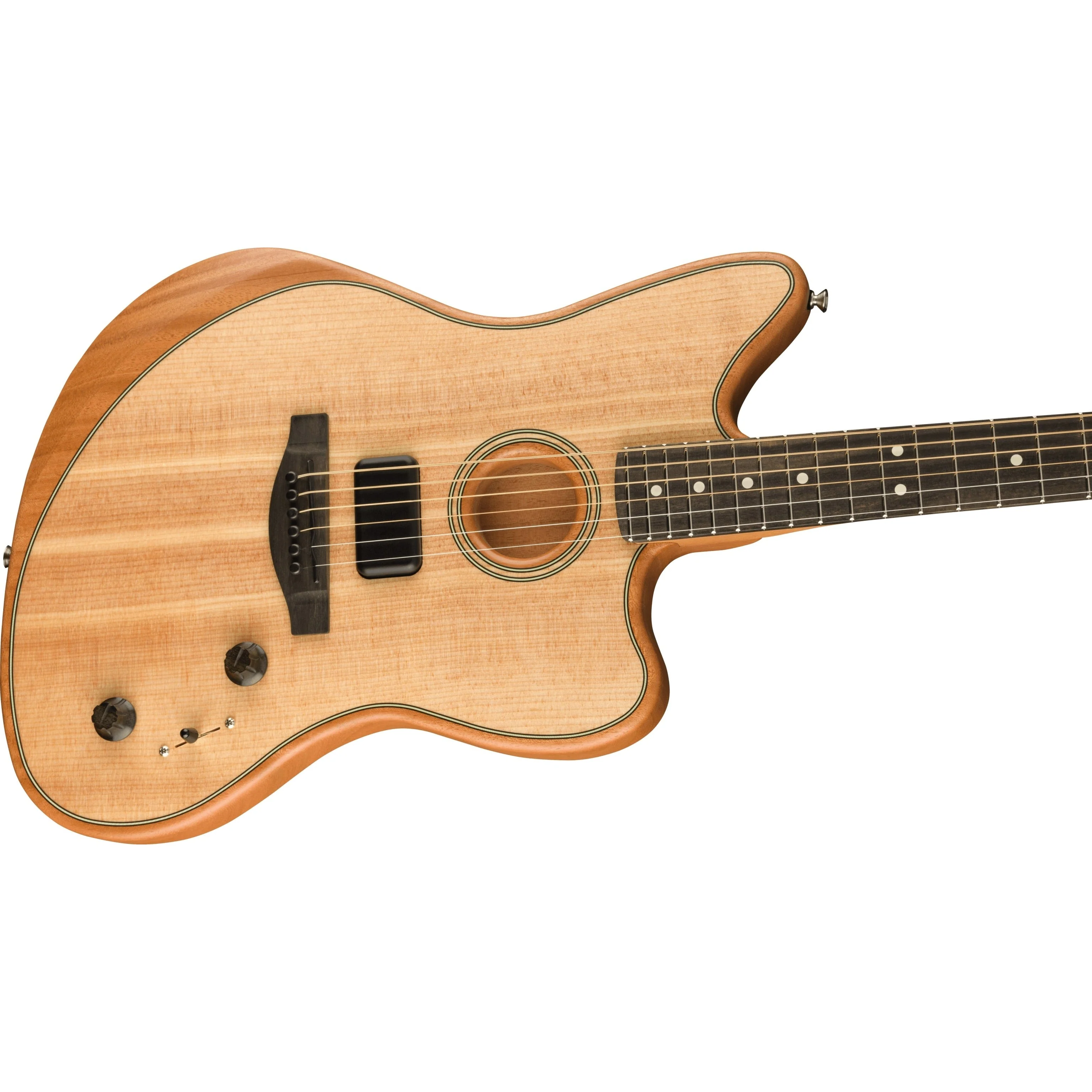 Fender - American Acoustasonic® Jazzmaster® - Natural - Ebony Fingerboard 097-2313-221 - Image 3