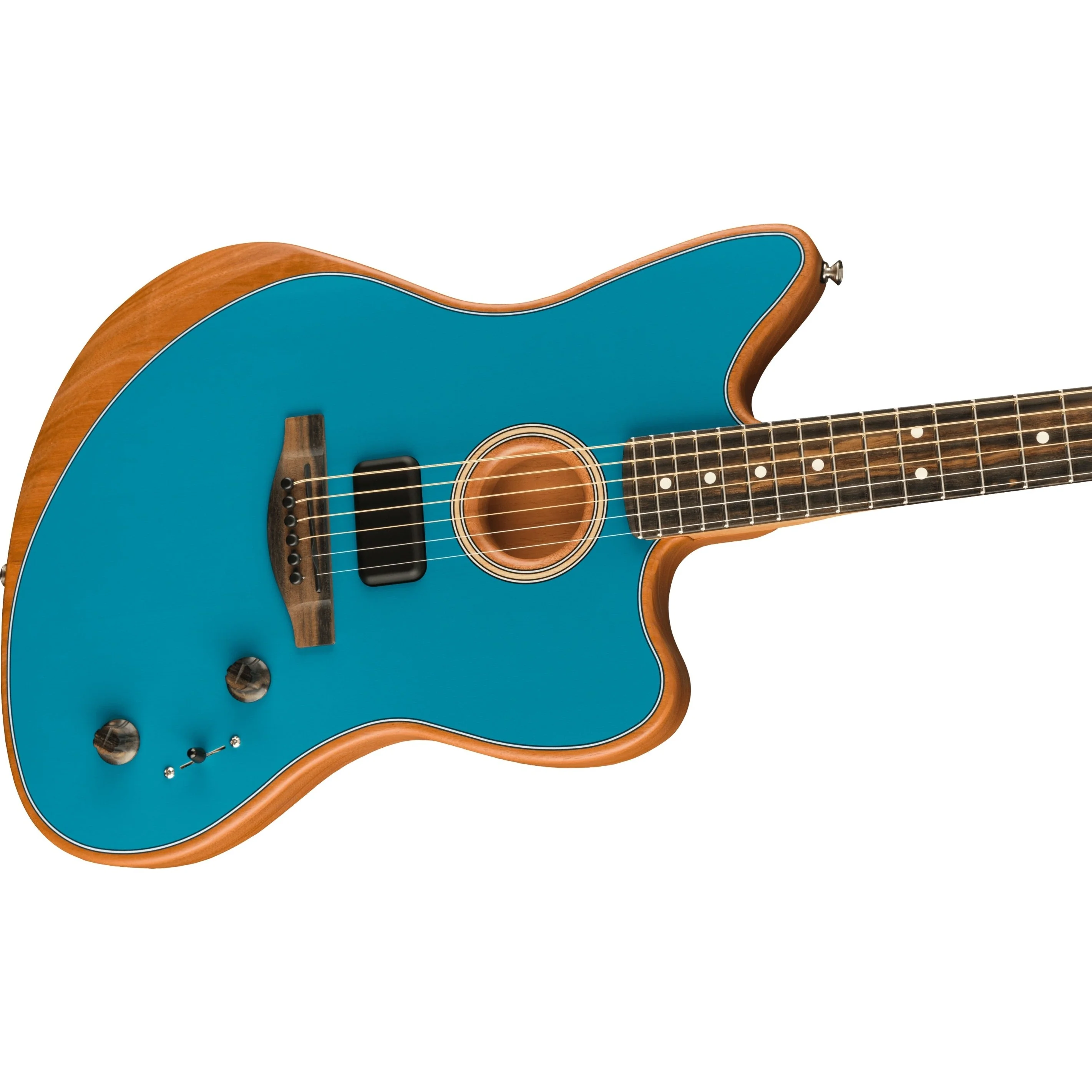Fender - American Acoustasonic® Jazzmaster® - Ocean Turquoise - Ebony Fingerboard 097-2313-208 - Image 3
