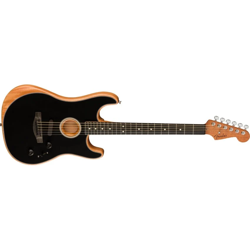 Fender - American Acoustasonic® Stratocaster® Black 097-2023-206 - Image 4