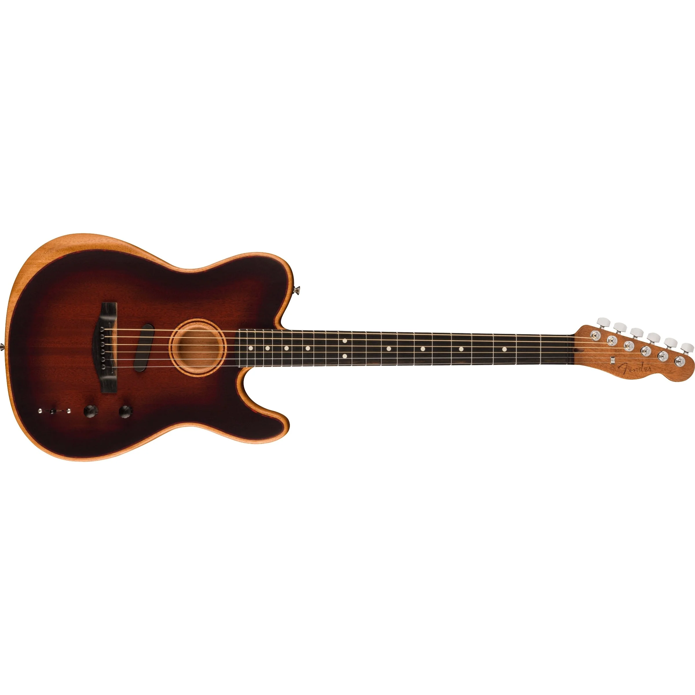Fender - American Acoustasonic® Telecaster® All-Mahogany - Ebony Fingerboard - Bourbon Burst 097-2013-137