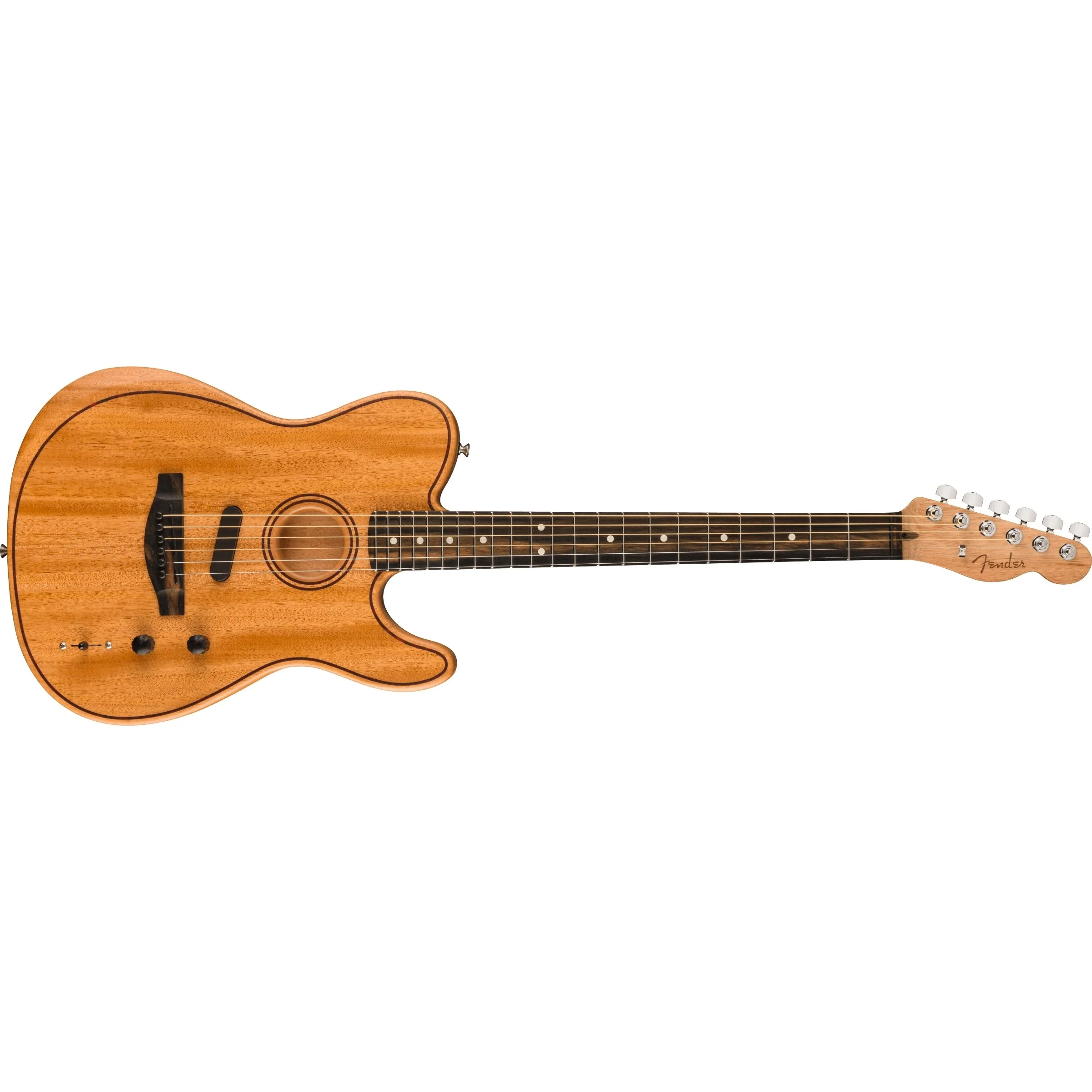Fender - American Acoustasonic® Telecaster® All-Mahogany - Ebony Fingerboard - Natural 097-2013-122