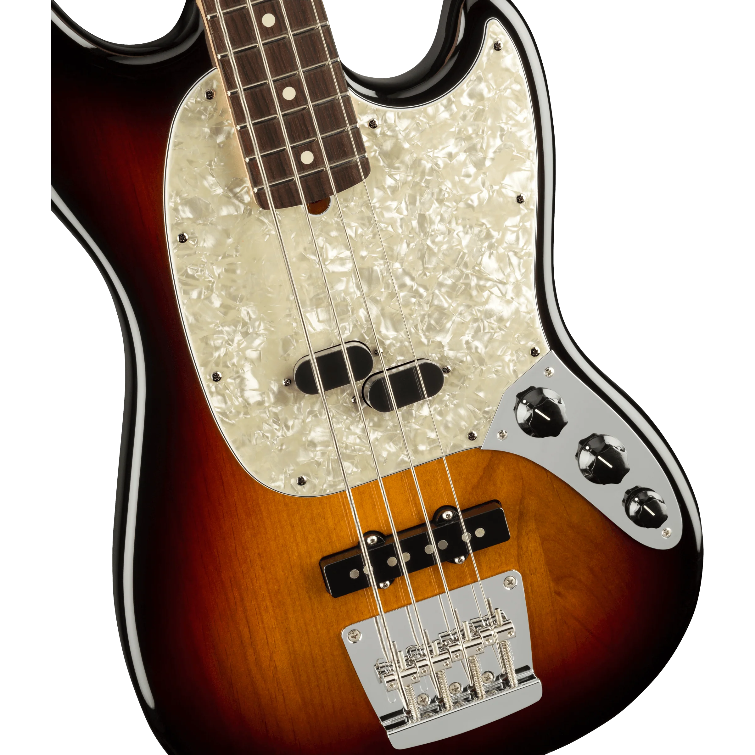 Fender - American Performer Mustang Bass® - Rosewood Fingerboard - 3-Color Sunburst - 019-8620-300 - Image 4