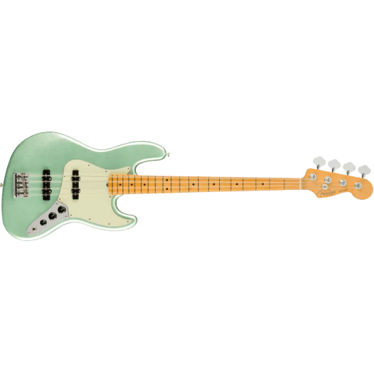 Fender - American Professional II Jazz Bass® Maple Fingerboard Mystic Surf Green – 0193972718