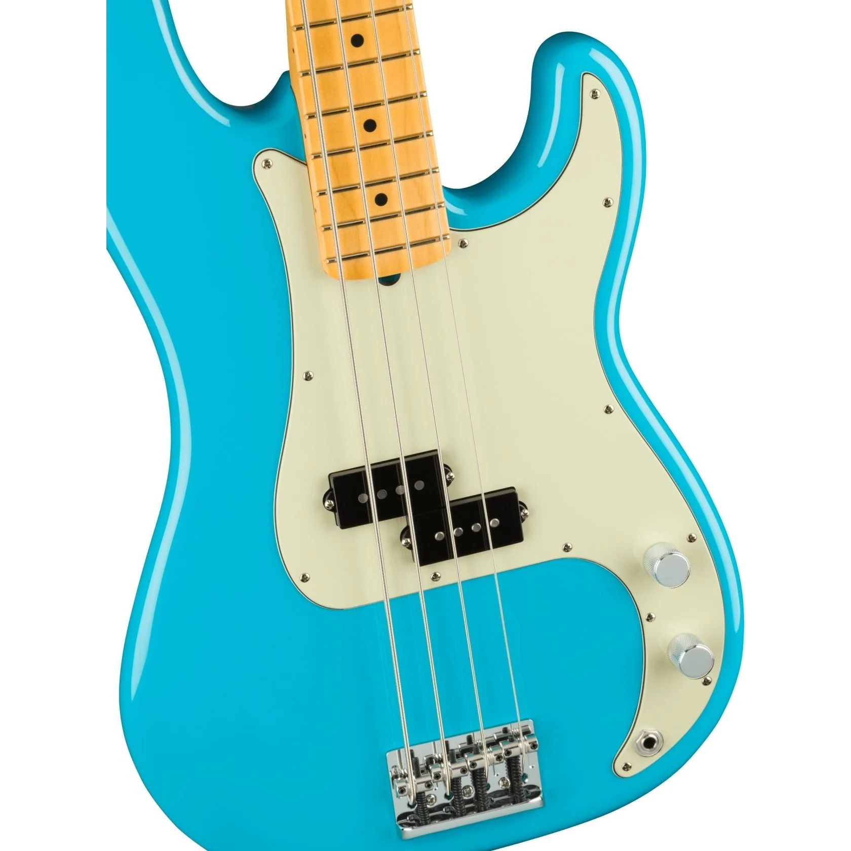 Fender - American Professional II Precision Bass® - Maple Fingerboard - Miami Blue 019-3932-719 - Image 3