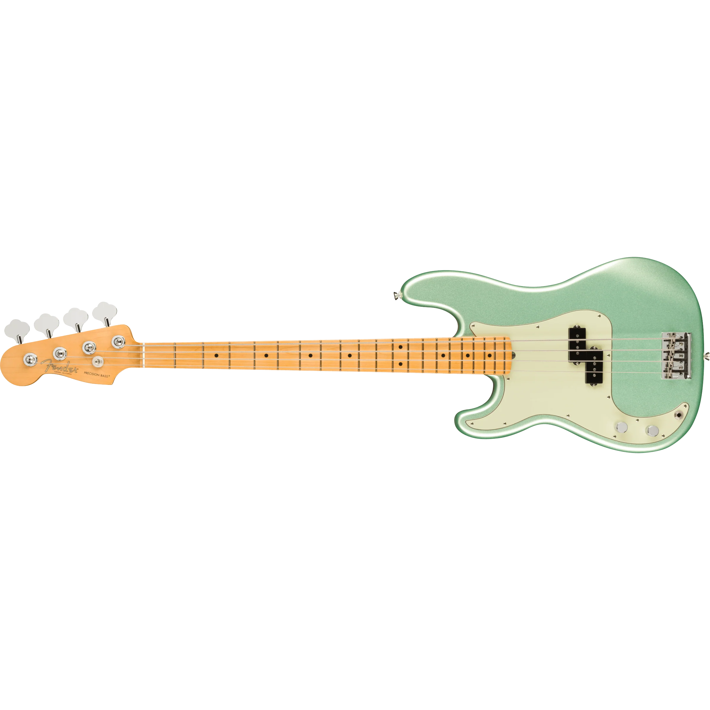 Fender - American Professional II Precision Bass® Left-handed - Maple Fingerboard - Mystic Surf Green