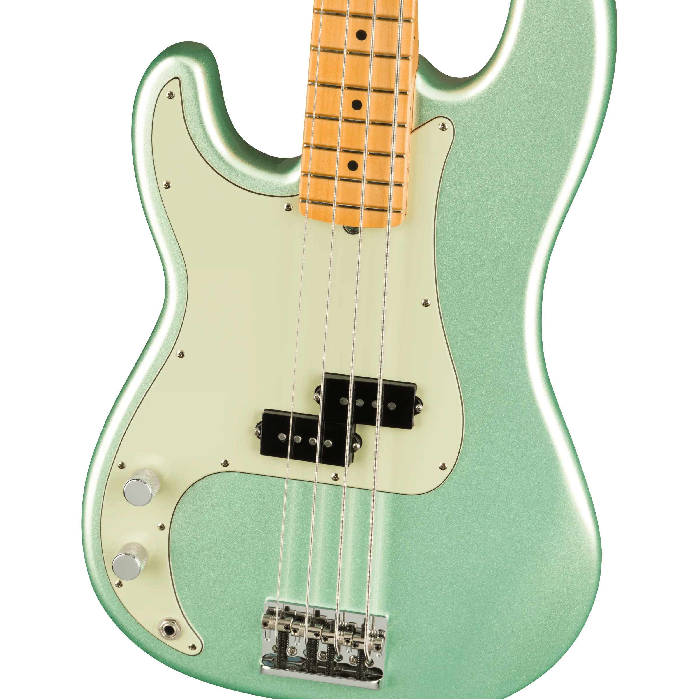 Fender - American Professional II Precision Bass® Left-handed - Maple Fingerboard - Mystic Surf Green - Image 3