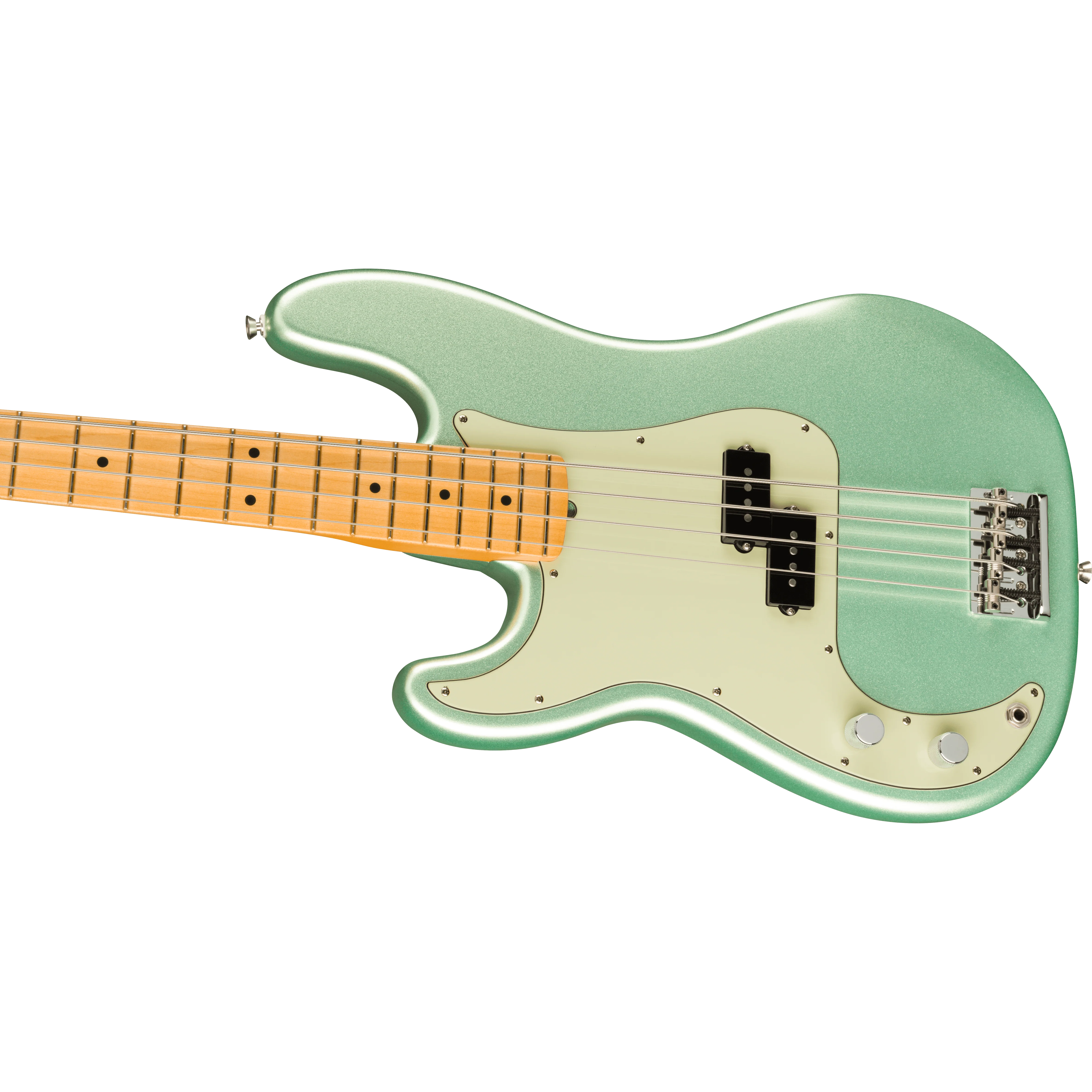 Fender - American Professional II Precision Bass® Left-handed - Maple Fingerboard - Mystic Surf Green - Image 4