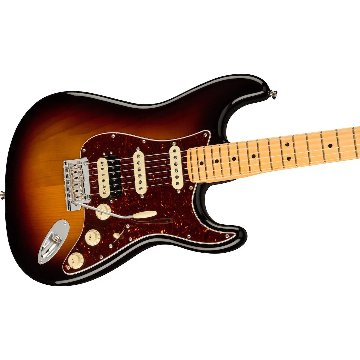 Fender - American Professional II Stratocaster® HSS Maple Fingerboard 3-Color Sunburst – 0113912700 - Image 3