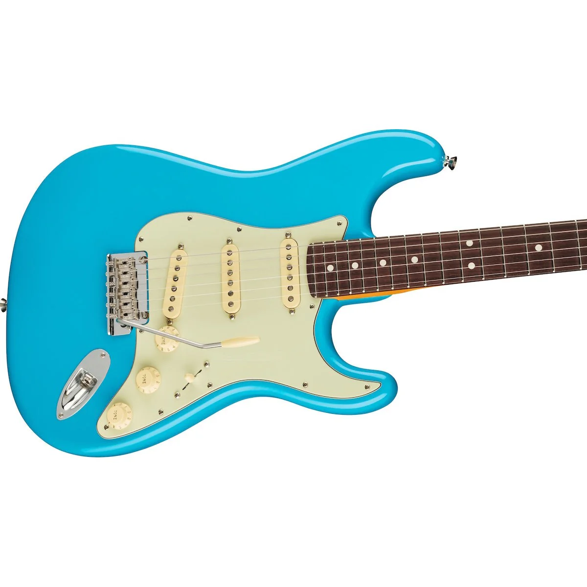Fender - American Professional II Stratocaster® Rosewood Fingerboard Miami Blue – 0113900719 - Image 3