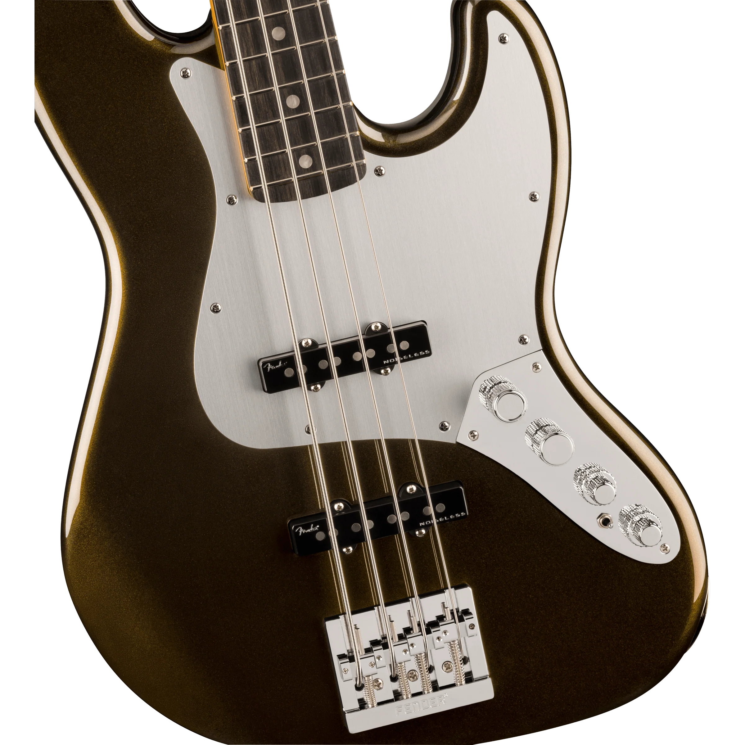 Fender - American Ultra II Jazz Bass® - Ebony Fingerboard - Texas Tea - 019-9111-790 - Image 3