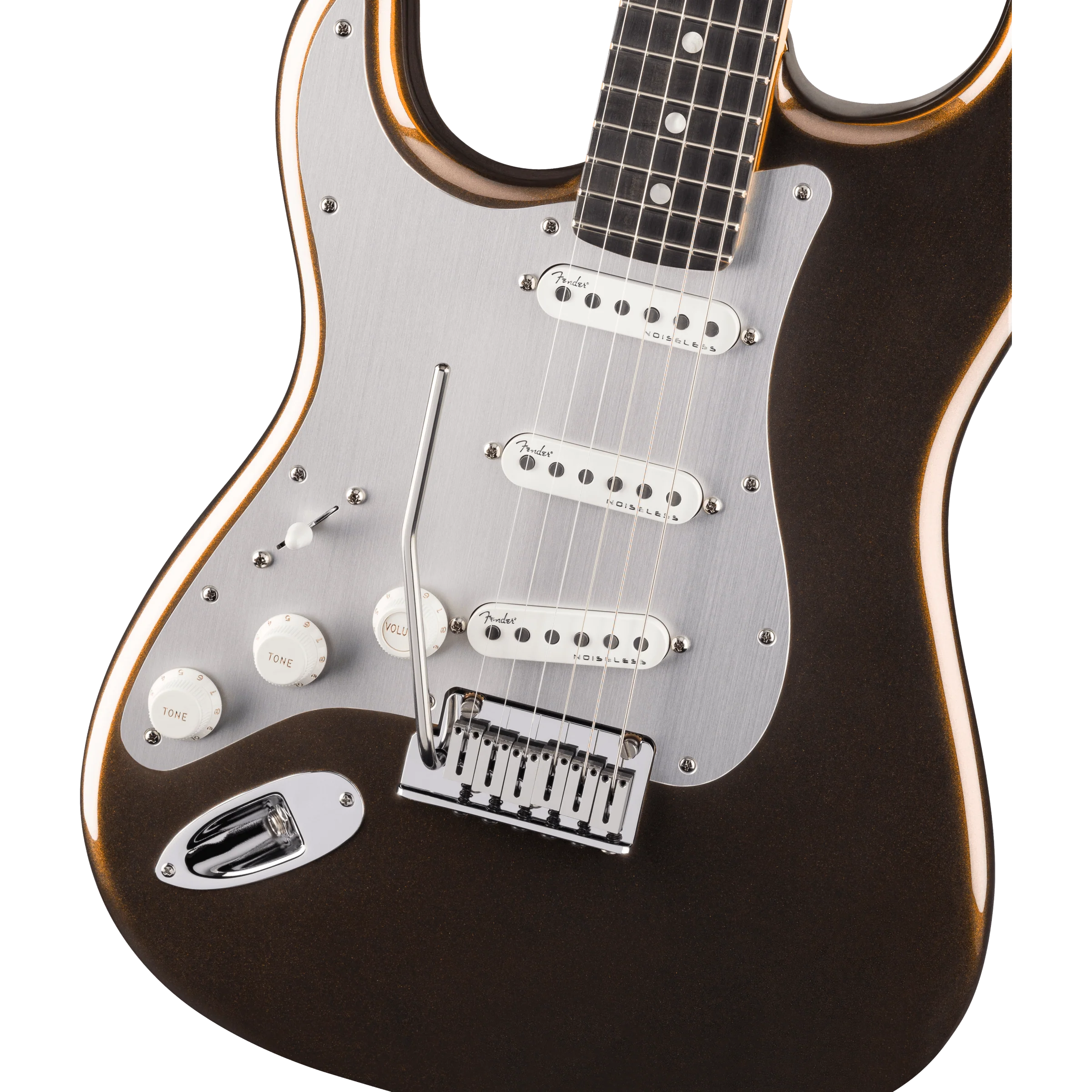Fender - American Ultra II Stratocaster® Left-Hand - Ebony Fingerboard - Texas Tea - 011-9161-790 - Image 3
