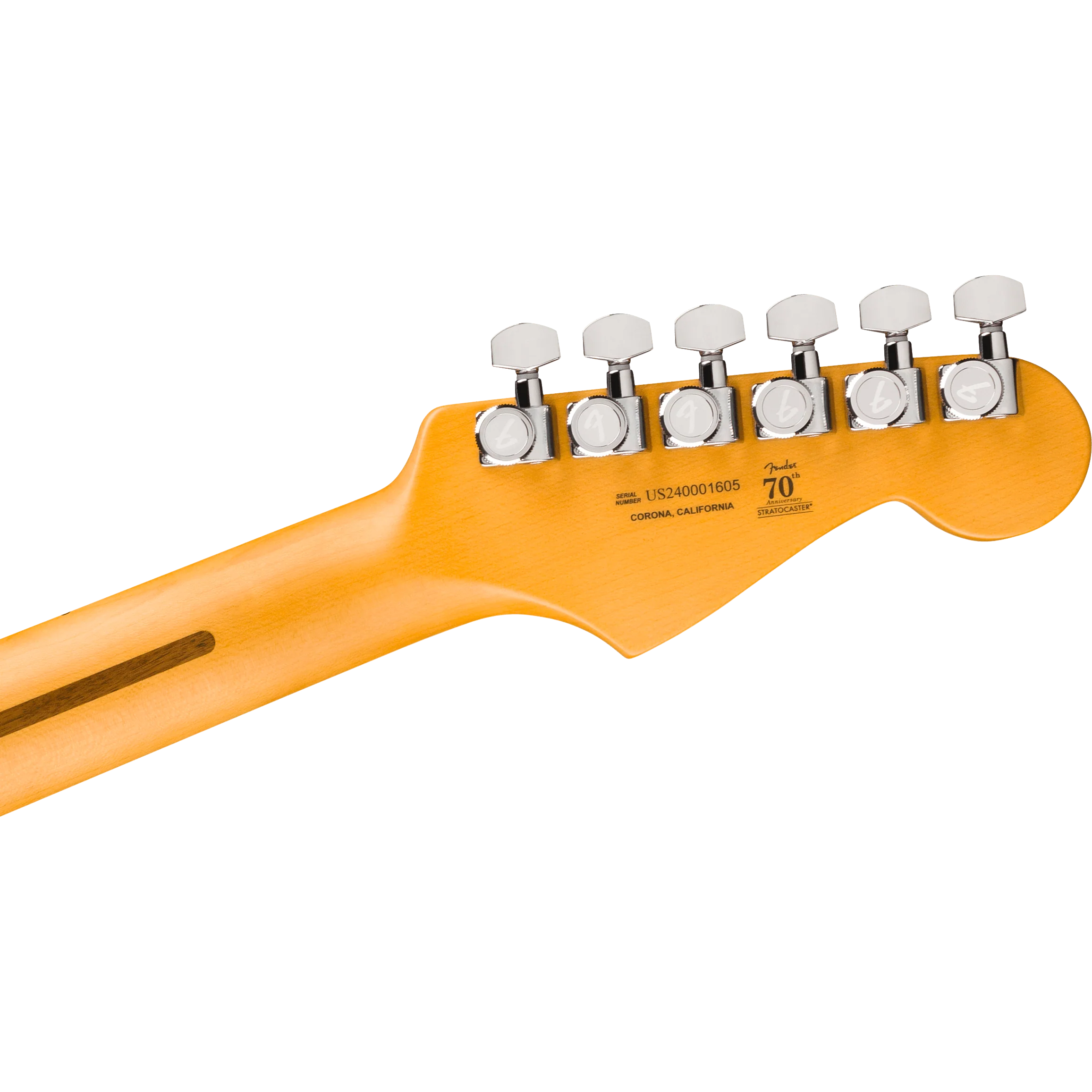 Fender - American Ultra II Stratocaster® Left-Hand - Ebony Fingerboard - Texas Tea - 011-9161-790 - Image 6