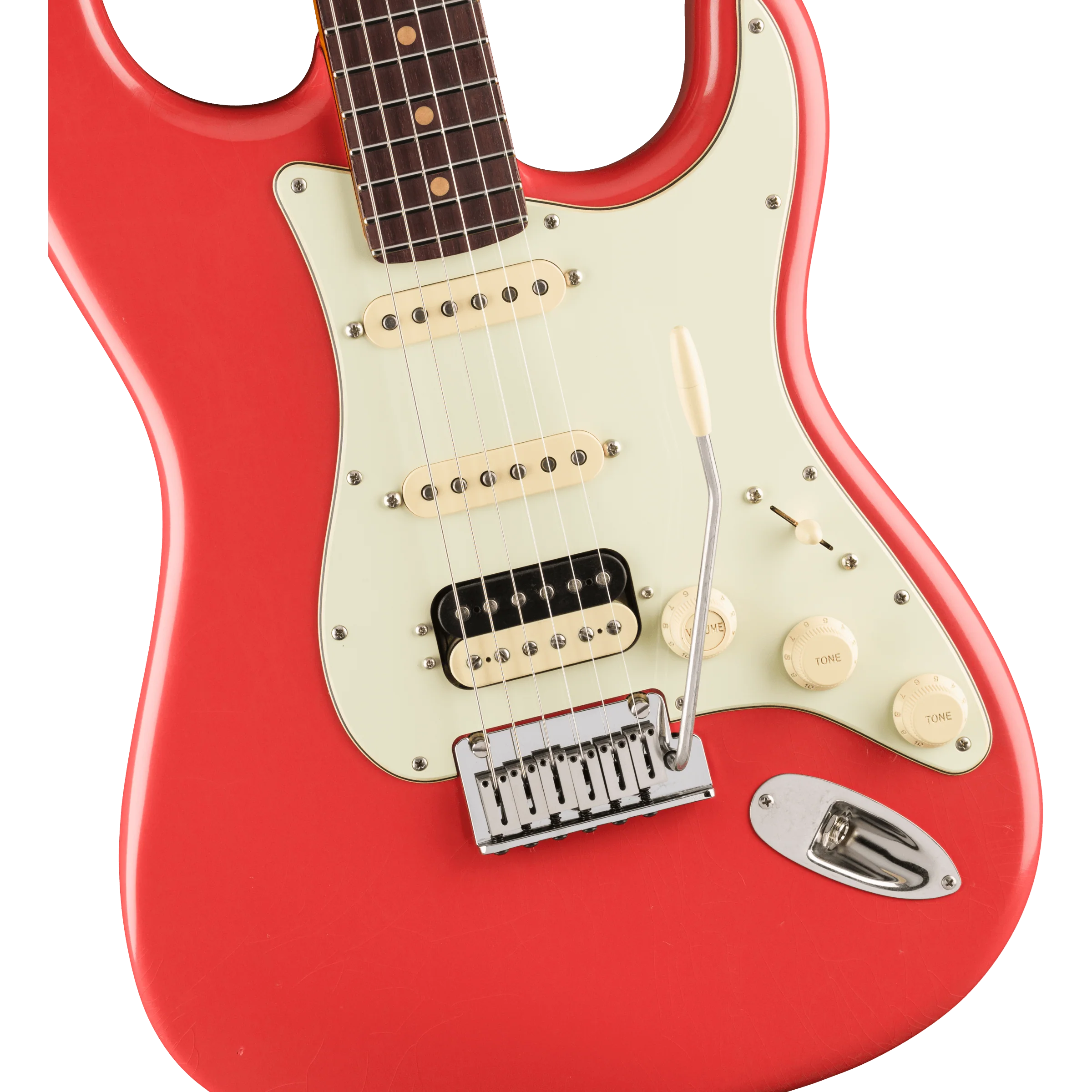 Fender - American Ultra Luxe Vintage '60s Stratocaster® HSS - Rosewood Fingerboard - Fiesta Red - 011-8230-840 - Image 3