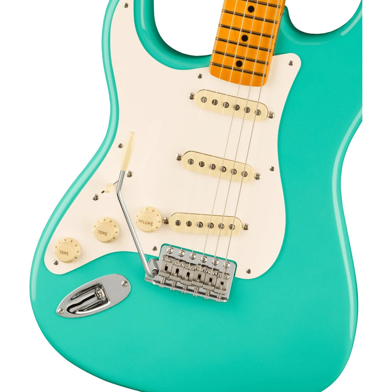 Fender - American Vintage II 1957 Stratocaster® Left-Hand - Maple Fingerboard - Sea Foam Green  - 011-0242-849 - Image 4