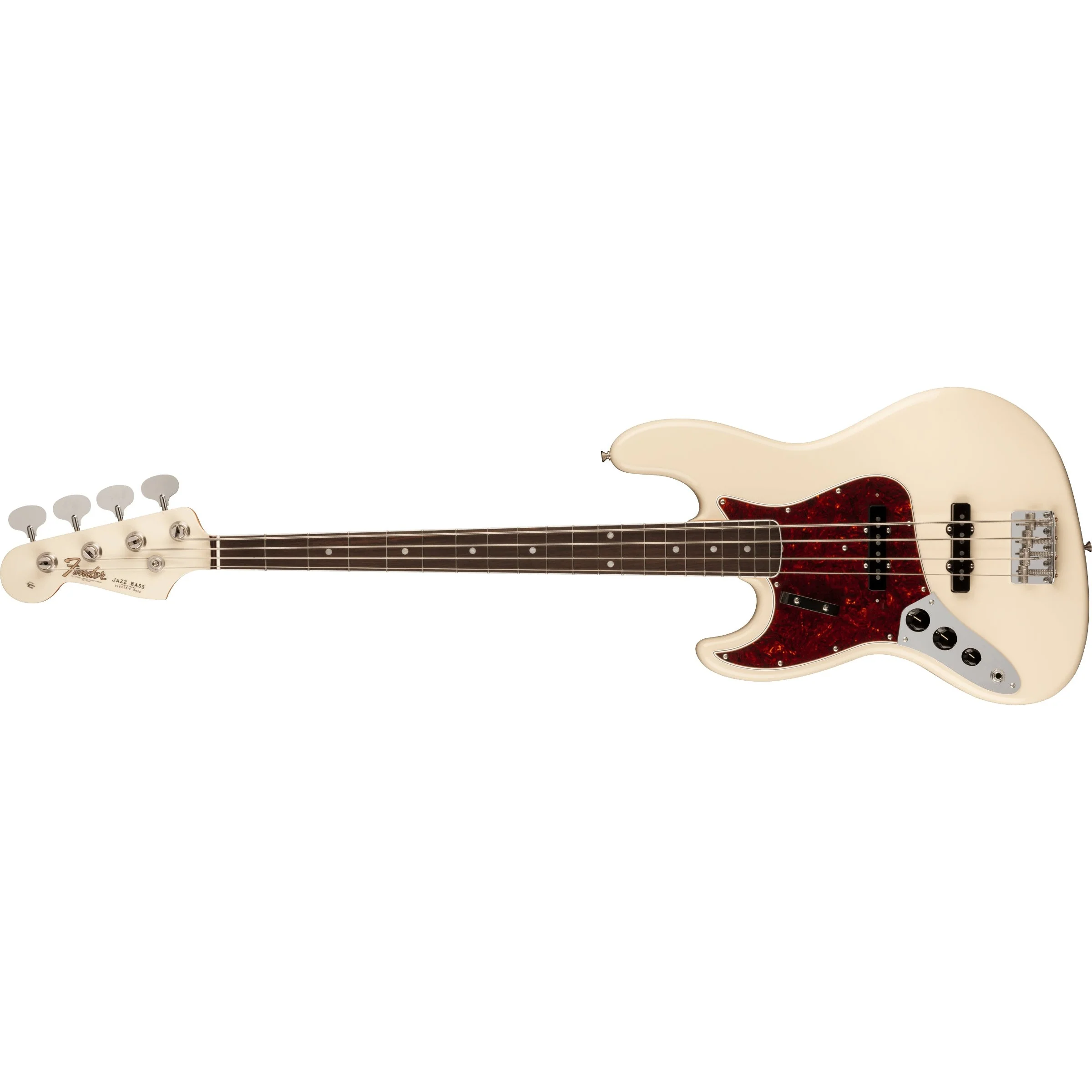 Fender - American Vintage II 1966 Jazz Bass® Left-Hand - Rosewood Fingerboard - Olympic White - 019-0180-805