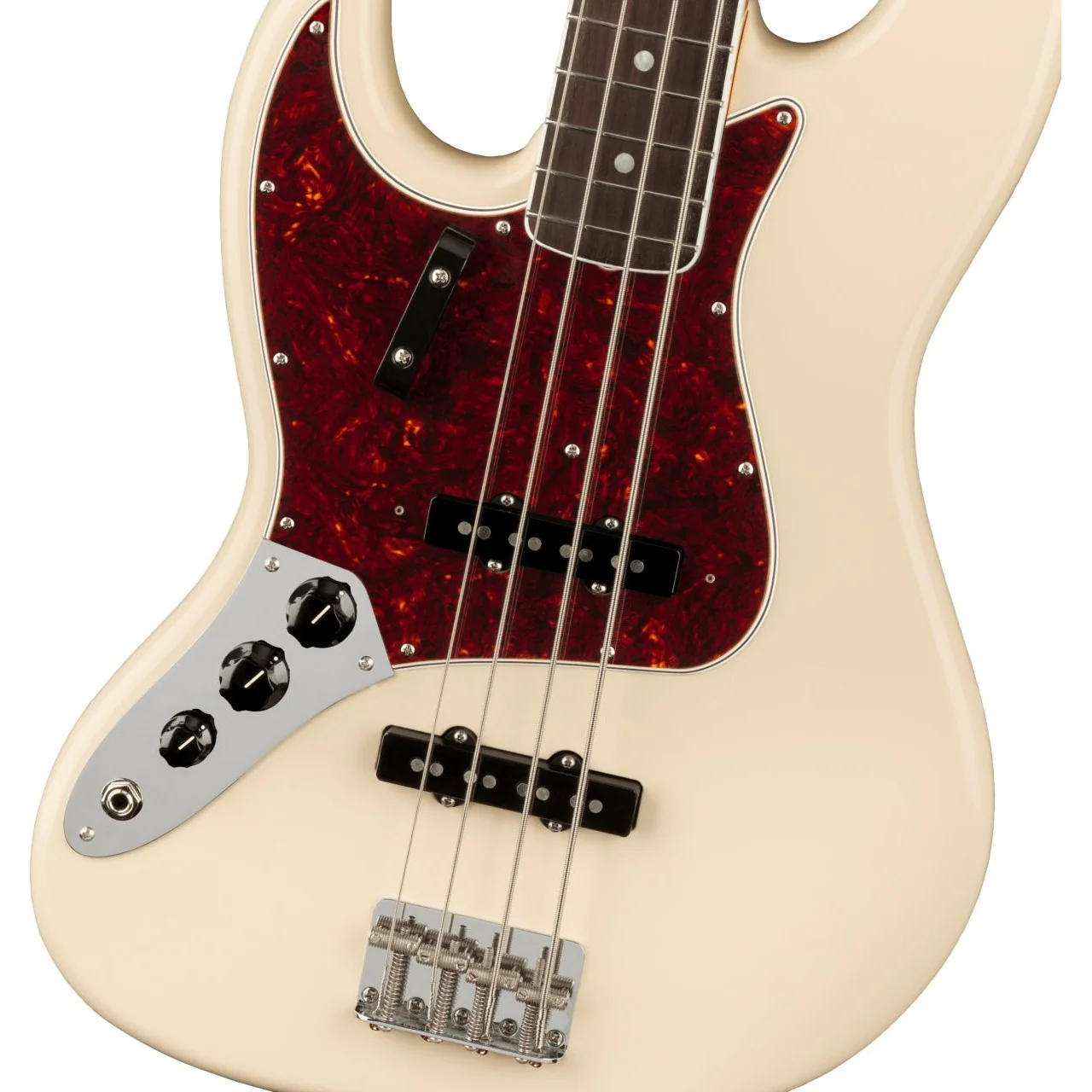 Fender - American Vintage II 1966 Jazz Bass® Left-Hand - Rosewood Fingerboard - Olympic White - 019-0180-805 - Image 4