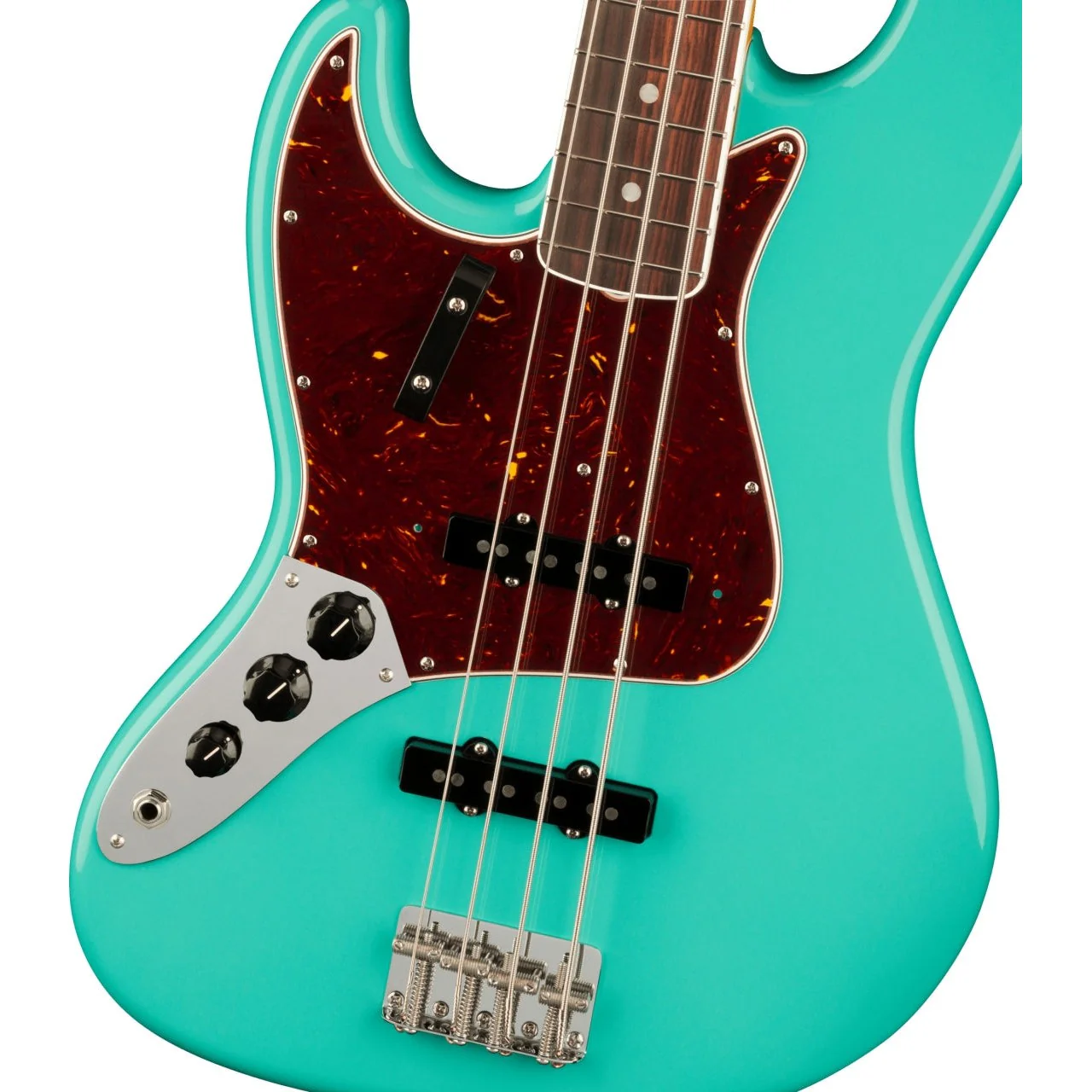 Fender - American Vintage II 1966 Jazz Bass® Left-Hand - Rosewood Fingerboard - Sea Foam Green - 019-0180-849 - Image 4
