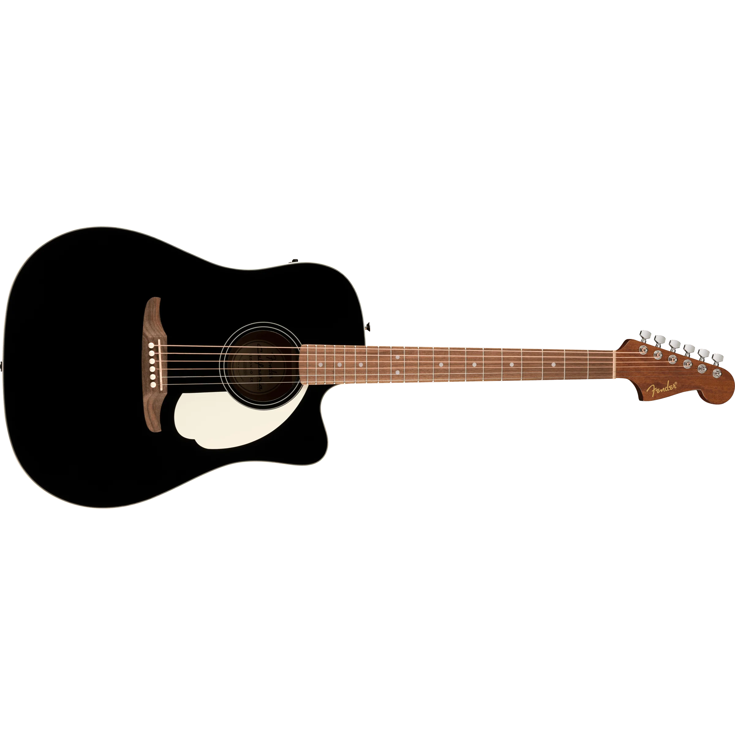Fender - California Standard Redondo™ CE - Spruce Top - Ivory Pickguard - Black